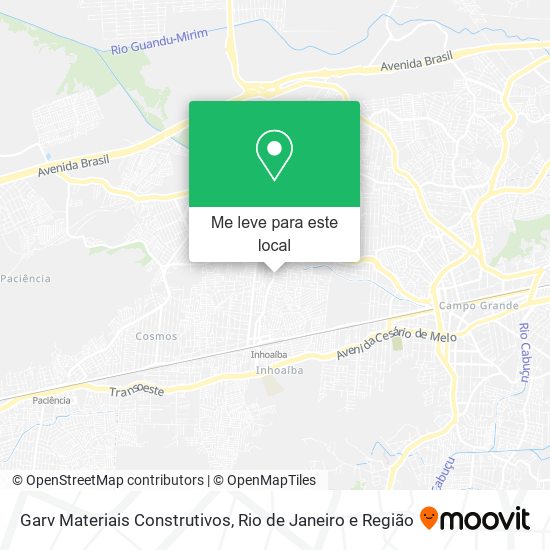 Garv Materiais Construtivos mapa