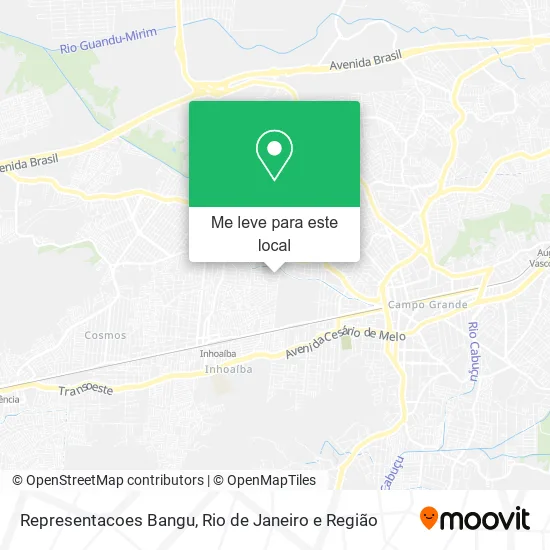 Representacoes Bangu mapa