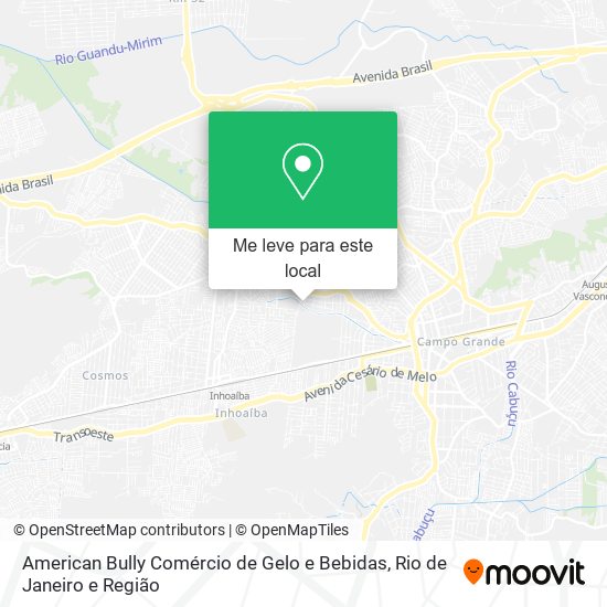 American Bully Comércio de Gelo e Bebidas mapa
