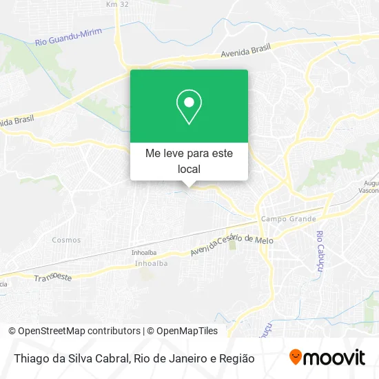 Thiago da Silva Cabral mapa