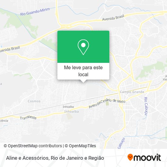 Aline e Acessórios mapa