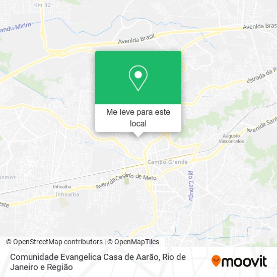 Comunidade Evangelica Casa de Aarão mapa