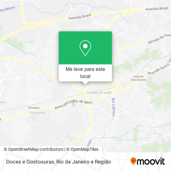Doces e Gostosuras mapa