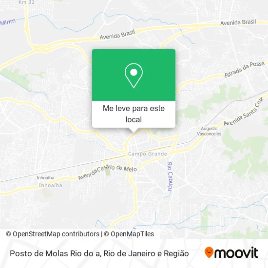 Posto de Molas Rio do a mapa