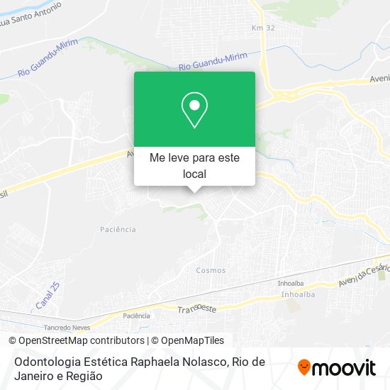 Odontologia Estética Raphaela Nolasco mapa