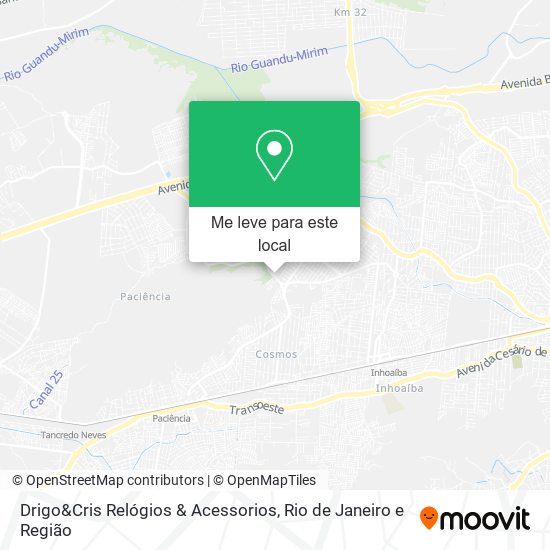 Drigo&Cris Relógios & Acessorios mapa