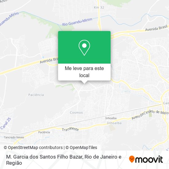 M. Garcia dos Santos Filho Bazar mapa