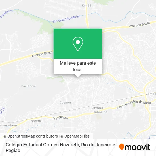 Colégio Estadual Gomes Nazareth mapa