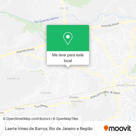 Laerte Irineu de Barros mapa