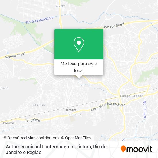 Automecanicanl Lanternagem e Pintura mapa
