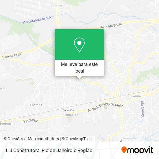 L J Construtora mapa