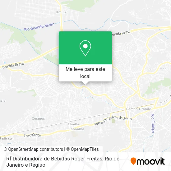 Rf Distribuidora de Bebidas Roger Freitas mapa