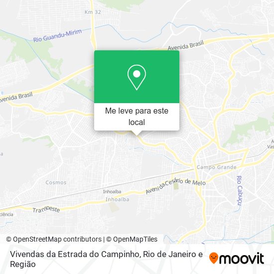 Vivendas da Estrada do Campinho mapa