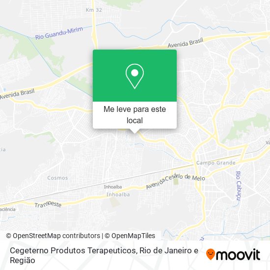Cegeterno Produtos Terapeuticos mapa