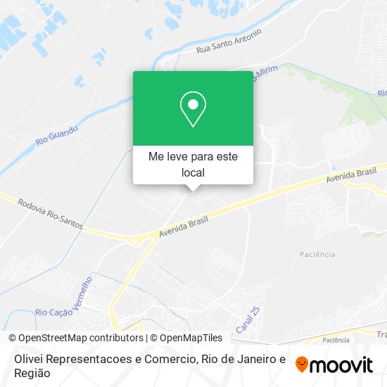 Olivei Representacoes e Comercio mapa