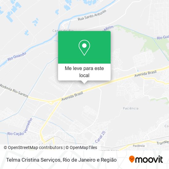 Telma Cristina Serviços mapa