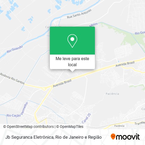 Jb Seguranca Eletrônica mapa