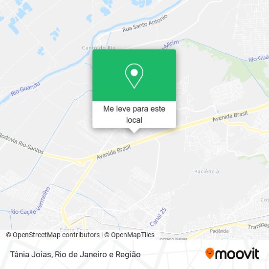 Tânia Joias mapa