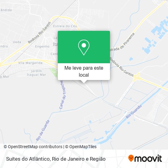 Suítes do Atlântico mapa