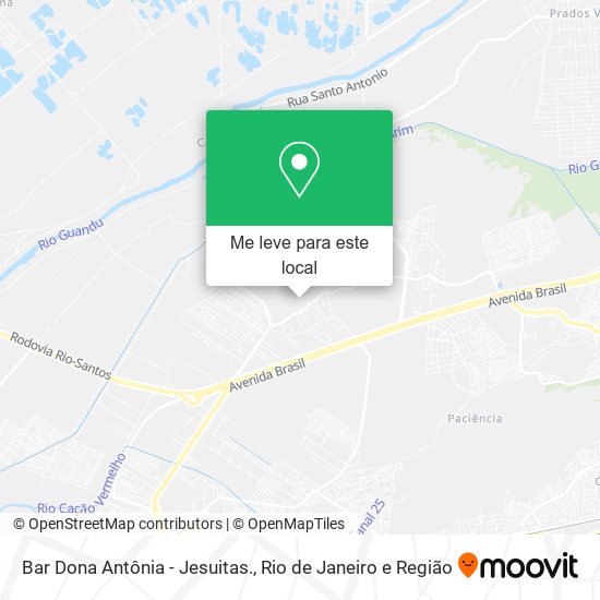 Bar Dona Antônia - Jesuitas. mapa