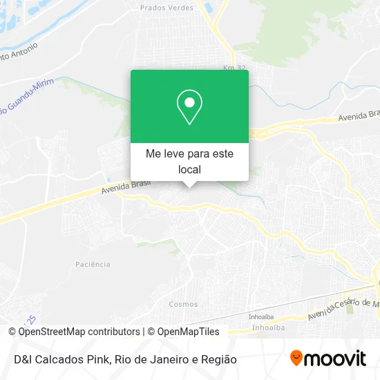 D&I Calcados Pink mapa