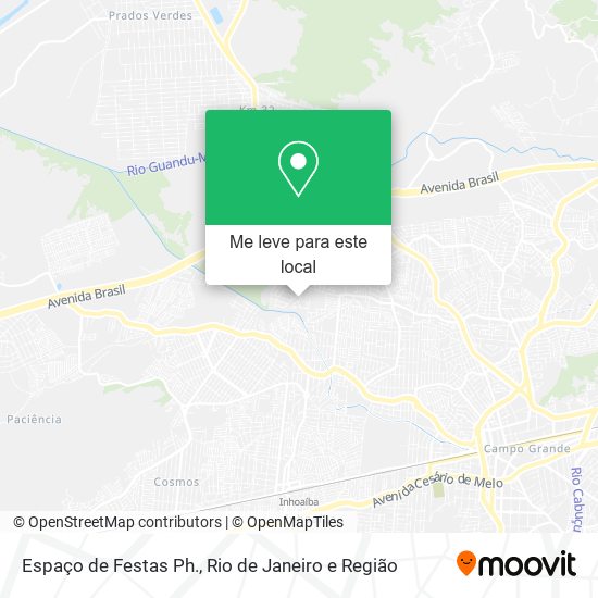 Espaço de Festas Ph. mapa