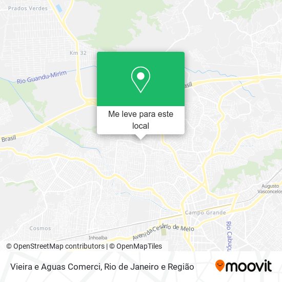 Vieira e Aguas Comerci mapa
