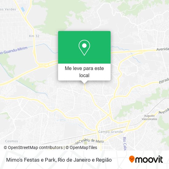 Mimo's Festas e Park mapa