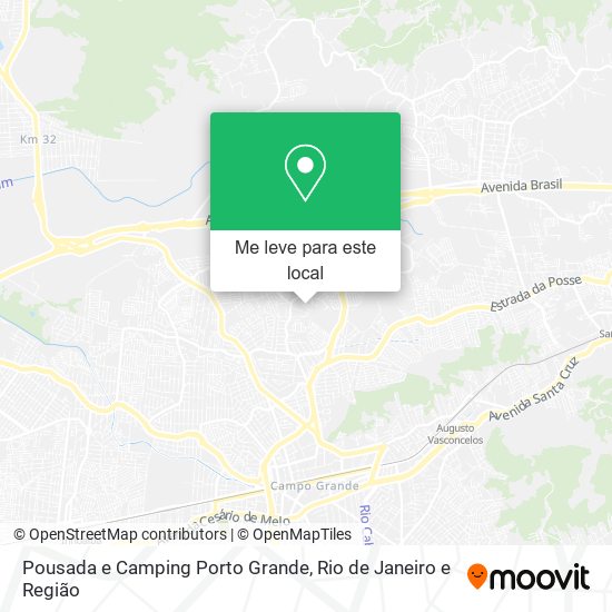 Pousada e Camping Porto Grande mapa