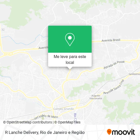 R Lanche Delivery mapa