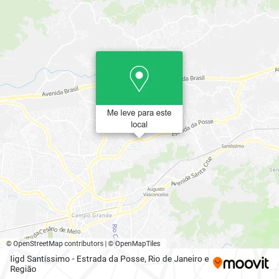 Iigd Santíssimo - Estrada da Posse mapa
