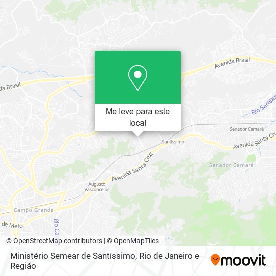 Ministério Semear de Santíssimo mapa