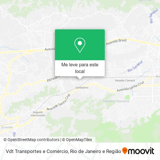 Vdt Transportes e Comércio mapa