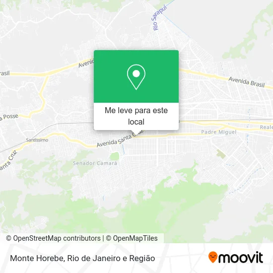 Monte Horebe mapa