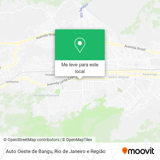 Auto Oeste de Bangu mapa