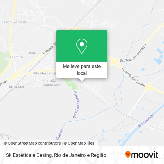 Sk Estética e Desing mapa