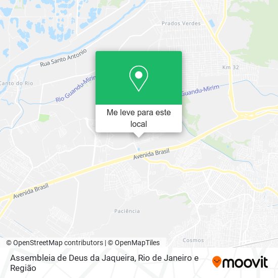 Assembleia de Deus da Jaqueira mapa