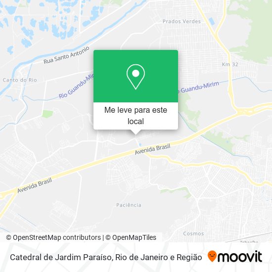 Catedral de Jardim Paraíso mapa