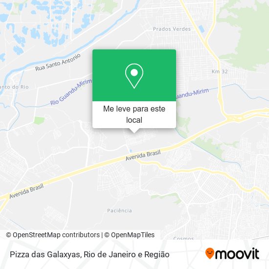 Pizza das Galaxyas mapa