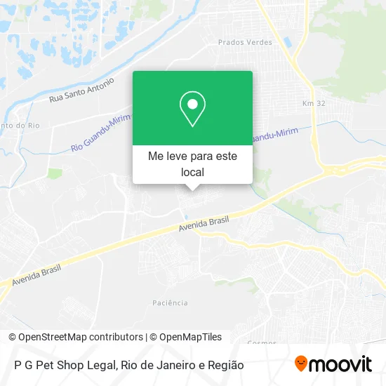 P G Pet Shop Legal mapa