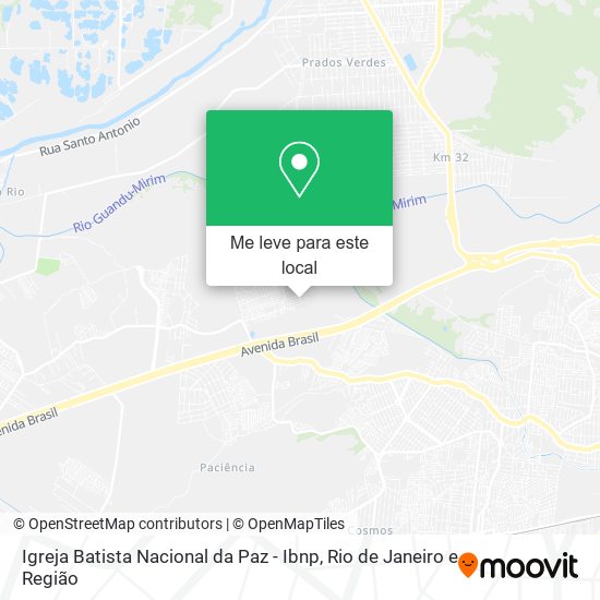 Igreja Batista Nacional da Paz - Ibnp mapa
