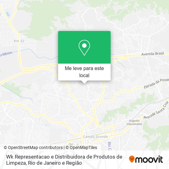 Wk Representacao e Distribuidora de Produtos de Limpeza mapa