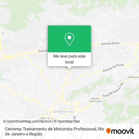 Cetremp Treinamento de Motorista Profissional mapa