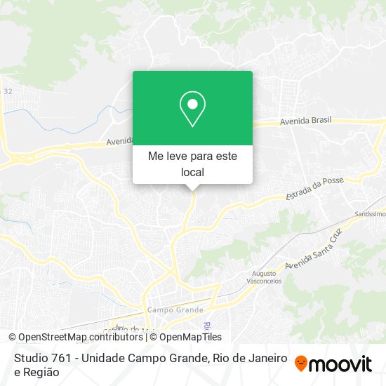 Studio 761 - Unidade Campo Grande mapa