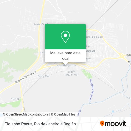 Tiquinho Pneus mapa