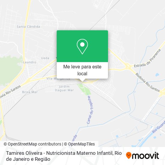 Tamires Oliveira - Nutricionista Materno Infantil mapa
