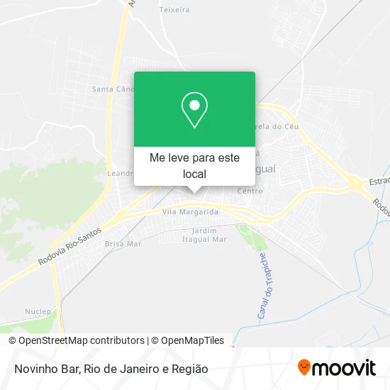 Novinho Bar mapa
