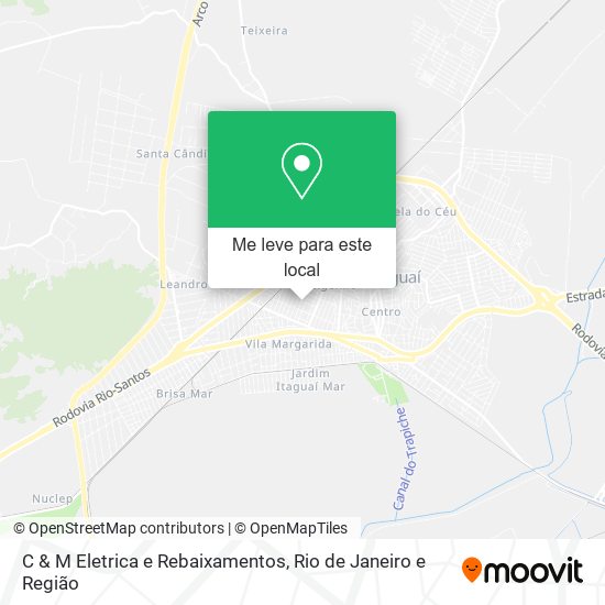 C & M Eletrica e Rebaixamentos mapa