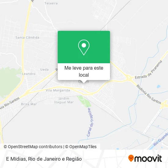 E Mídias mapa