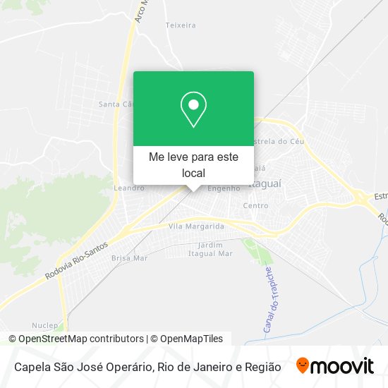 Capela São José Operário mapa